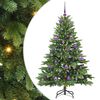 vidaXL Kunstig juletre med 150 LED med stativ grønn 150 cm PE og PVC