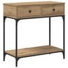 vidaXL Konsollbord artisan eik 75 x 34,5 x 75 cm Konstruert tre