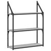 vidaXL Vegghylle 3 etasjer gr&aring; sonoma 60x21x78,5 cm konstruert tre