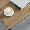vidaXL Kaffebord Kunstnerisk Eik 60 x 30 x 36 cm Konstruert tre