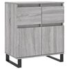 vidaXL Skjenk gr&aring; sonoma 60x35x70 cm konstruert tre