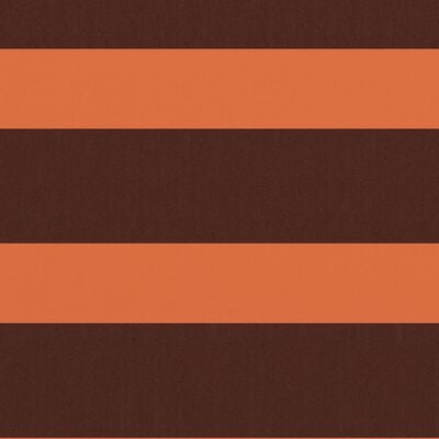 vidaXL Balkongskjerm oransje og brun 75x500 cm oxfordstoff
