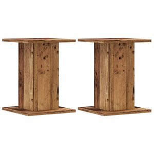 vidaXL H&oslash;yttalerstativ 2 stk gammelt tre 30x30x40 cm konstruert tre