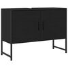 vidaXL Servantskap svart 80x33x60 cm konstruert tre
