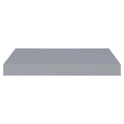 vidaXL Flytende vegghylle grå 40x23x3,8 cm MDF