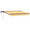 vidaXL Manuell markiseramme med LEDs sand 3,5 x 2 m