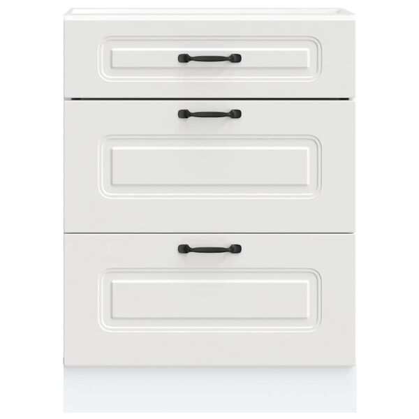 vidaXL Kj&oslash;kken underskap Kalmar hvit konstruert tre