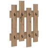 vidaXL Vegghengt kleshenger Veggmontert Artisan Eik 60 x 3 x 82 cm