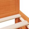 vidaXL Sengeramme uten madrass med hodegavl brun 100x200cm heltre furu