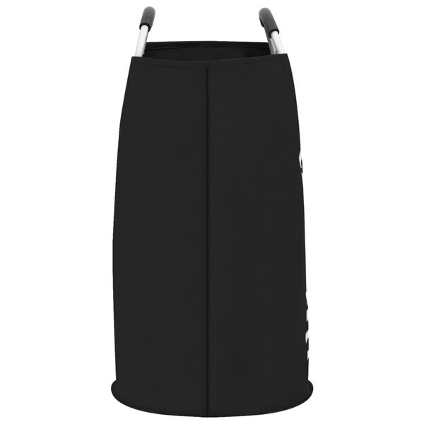 vidaXL Skittentøyskurv i 2 seksjoner svart