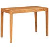 vidaXL Spisebord 110 x 55 x 76 cm Solid akasietre Brun Rektangul&aelig;r