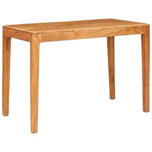 vidaXL Spisebord 110 x 55 x 76 cm Solid akasietre Brun Rektangul&aelig;r