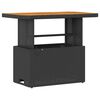 vidaXL Hage Spisegruppe Svart Poly rattan