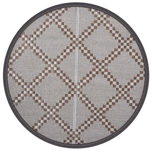 vidaXL Uteteppe ARAKIL brun &Oslash;160 cm PP
