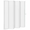 vidaXL Badskjerm Frostet 168 x 140 cm Aluminium & PP panel