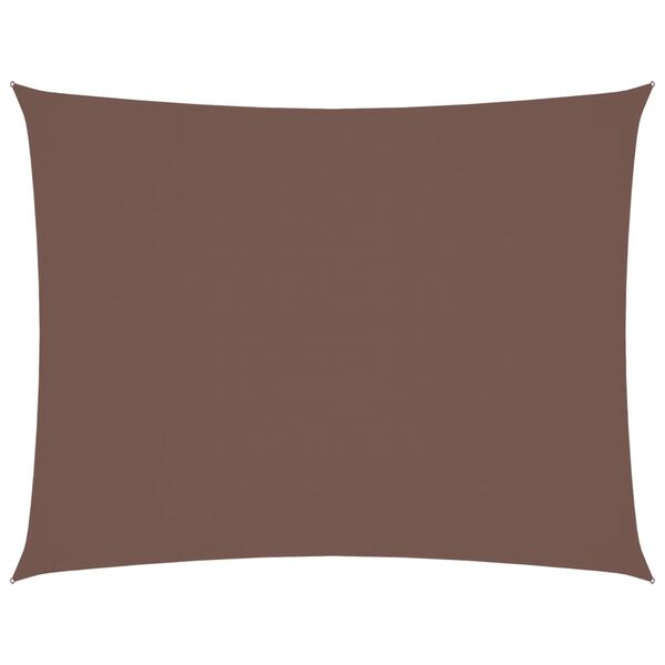 vidaXL Solseil oxfordstoff rektangul&aelig;r 2x3,5 m brun