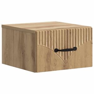 vidaXL Vegghengt Nattbord Artisan eik 34,5 x 33 x 20 cm Konstruert tre