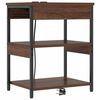 vidaXL Nattbordskap Brun Eik 41 x 31 x 51 cm Konstruert tre