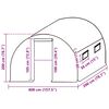 vidaXL Erstattningstrekk til drivhus (8 m&sup2;) 400x200x200 cm gr&oslash;nn