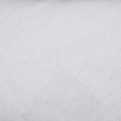 vidaXL Hundeseng grå og hvit 85,5x70x23 cm fleece med linutseende