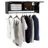 vidaXL Garderobe svart 100x32,5x35 cm konstruert tre