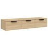 vidaXL Veggskap sonoma eik 102x30x20 cm konstruert tre