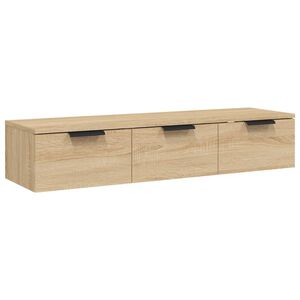vidaXL Veggskap sonoma eik 102x30x20 cm konstruert tre