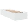 vidaXL Sengeramme hvit 90x190 cm konstruert tre