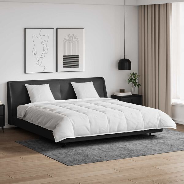 vidaXL Dyne Sett med pute 3 pcs Hvit Dun Fjær