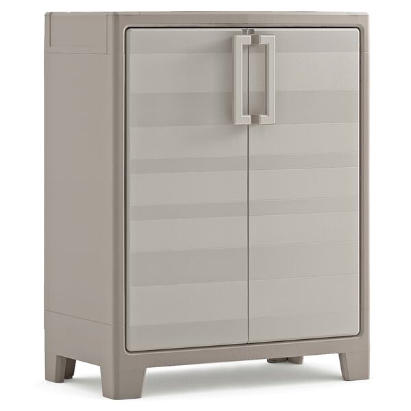 Keter Oppbevaringsskap Gulliver beige og brun 100 cm Ecom