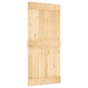 vidaXL Skyved&oslash;r NARVIK Naturlig og svart 95 x 210 cm (213,5 cm)