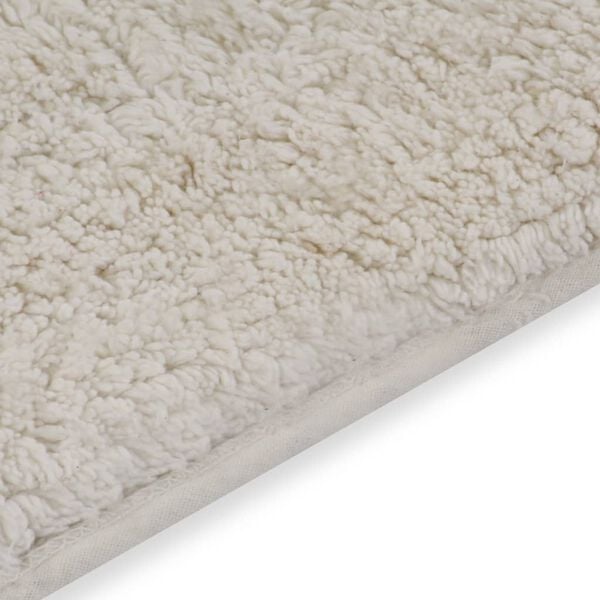 vidaXL Baderomsmattesett 2 stk stoff hvit