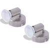 vidaXL Vegglampe Lamp med LED spoter 2 stk Sateng Nikkel