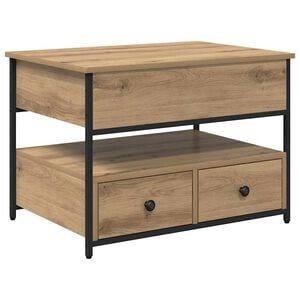 vidaXL Kaffebord Artisan Eik 70 x 50 x 54.5 cm Konstruert tre