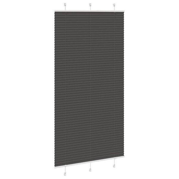 vidaXL pliss&eacute;gardin sort 110x200 cm Stoff Bredde 109,4 cm Polyester