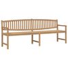 vidaXL Hagebenk 228x59,5x90 cm heltre teak