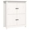 vidaXL Skjenk hvit 83x41,5x100 cm heltre furu