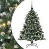 vidaXL Kunstig juletre med 150 LED gr&oslash;nn 120 cm PVC og plast og st&aring;l
