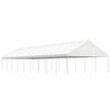 vidaXL Paviljong med tak hvit 20,07x5,88x3,75 m polyetylen