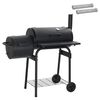 vidaXL Utend&oslash;rs grill 103 x 60 x 113 cm St&aring;l Svart