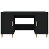 vidaXL Skrivebord svart 140x50x75 cm konstruert tre