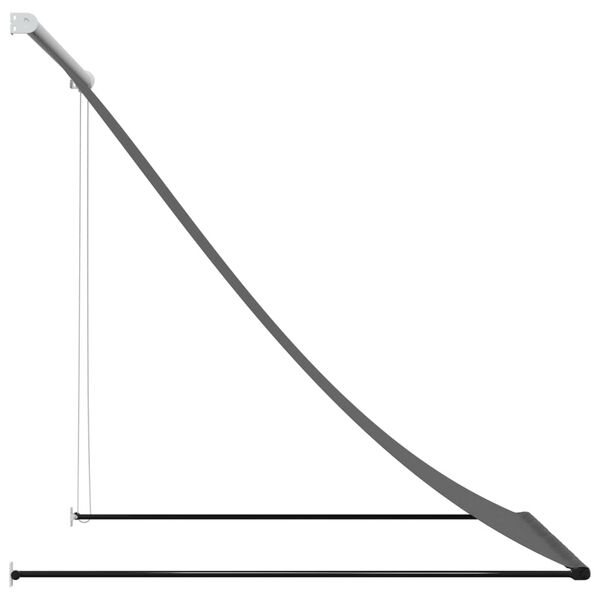 vidaXL Uttrekkbar markise antrasitt 150x150 cm stoff og st&aring;l