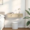 vidaXL Vegghylle med skuffer sonoma eik 80x34x17 cm konstruert tre
