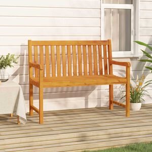 vidaXL Utend&oslash;rs benk Naturlig 220 x 55,5 x 90 cm Solid akasietre