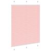 vidaXL plisségardin Rosa 105x100 cm Stoff Bredde 104,4 cm Polyester
