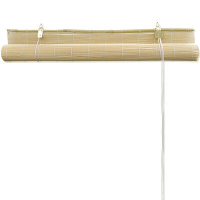 vidaXL Rullegardin bambus 100x220 cm naturell