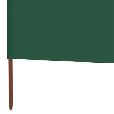 vidaXL Vindskjerm 5 paneler stoff 600x80 cm grønn