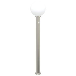 vidaXL Pullertlampe med sensor 120 cm rustfritt st&aring;l IP44