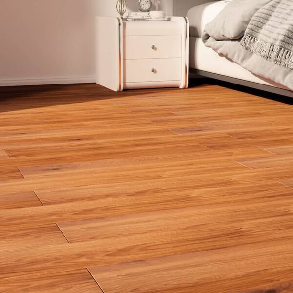 vidaXL Selvklebende gulvplanker PVC 5,02 m&sup2; 2 mm brun tre