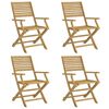 vidaXL Klappstoler 4 stk 54,5x61,5x86,5 cm heltre akasie